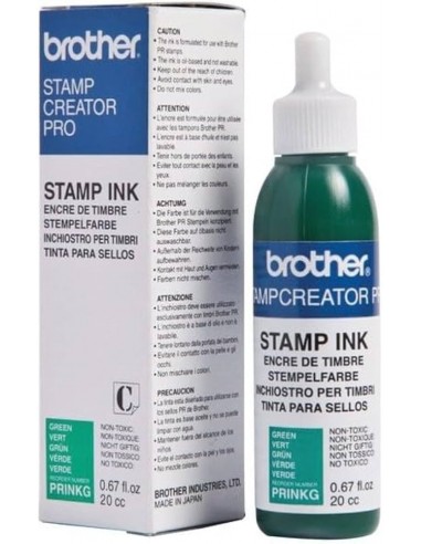 Brother Bote de Tinta Verde para Maquina de Sellos SC2000 20cc