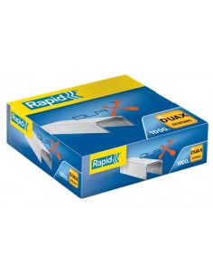 Rapid Duax Strong Caja de 1000 Grapas para Gruesos - Grapa hasta 170 Hojas - Alambre Galvanizado de Alto Rendimiento -