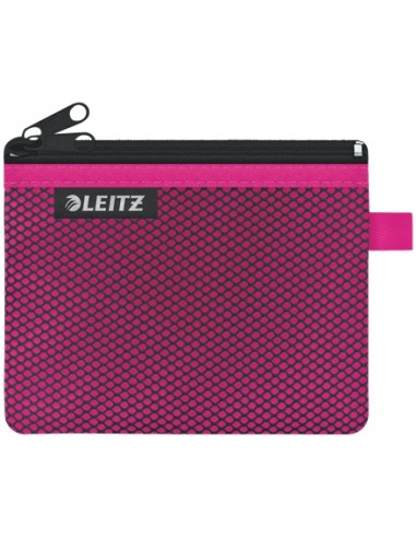 Leitz WOW Bolsa Porta-Todo Pequeña 2 Compartimentos - Tamaño 105x6x140mm - Lavable y Duradera - Cierre de Cremallera -