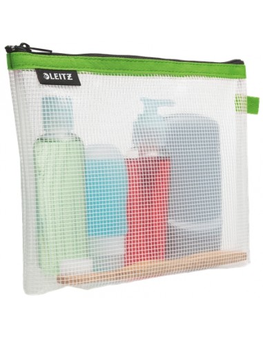 Leitz WOW Bolsa Porta-Todo Resistente al Agua - Tamaño 170x6x240mm - Material EVA-Lavable y Duradero - Cierre de Cremallera