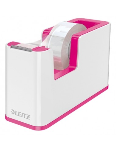 Leitz WOW Dispensador de Cinta Adhesiva - Para Rollos de hasta 19mm x 33m - Incluye Cinta Autoadhesiva Escribible - Color