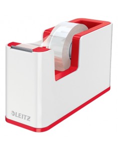 Leitz WOW Dispensador de Cinta Adhesiva - Para Rollos de hasta 19mm x 33m - Incluye Cinta Autoadhesiva Escribible - Color