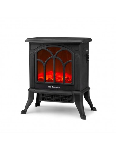 Orbegozo CM 9020 Chimenea Electrica Elegance - Efecto Fuego Real - Calefactor Ceramico - Termostato Regulable - Diseño