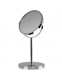 Orbegozo ES 5100 Espejo Cosmetico Multiorientable - Base Antideslizante - Acabado Cromado - Doble Cara con Aumento X5 -