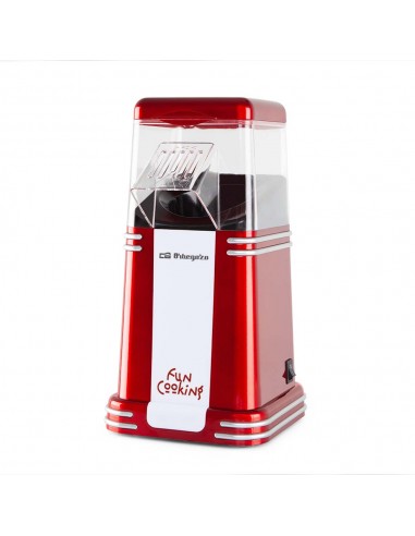 Orbegozo PA 4350 Palomitero Vintage - Prepara Palomitas en 3 Minutos - Diseño Retro y Saludable - Portatil y Facil de