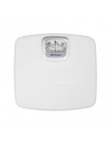 Orbegozo PB 2011 Bascula de Baño Mecanica Elegante y Practica - Superficie Antideslizante - Diseño Compacto - Capacidad de