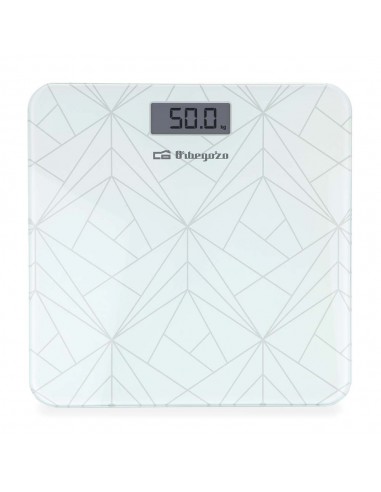 Orbegozo PB 2218 Bascula Electronica de Baño - Precision y Diseño Elegante para tu Salud y Bienestar - Pantalla LCD con Luz