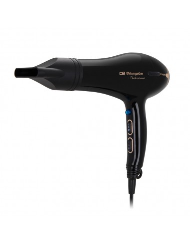 Orbegozo SE 2206 Secador de Pelo Profesional - Potente Motor AC - 3 Niveles de Temperatura - Diseño Ergonomico y Elegante -