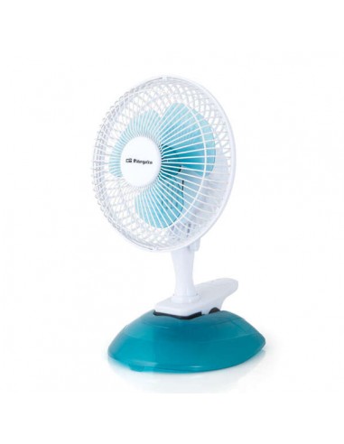 Orbegozo TF 0219 Ventilador 2 en 1 Practico y Seguro - Potencia de 8W - 2 Velocidades de Ventilacion - Tamaño de Aspas de