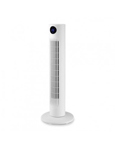 Orbegozo TWM 0960 Ventilador de Torre - Potente Motor de 60W - Altura de 78cm - Panel LED con Indicador de Temperatura -