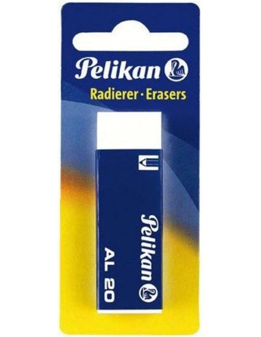 Pelikan Goma de Borrar AL20 para Lapiz - Apta para Todas las Superficies - sin Latex - Libre de Ftalatos