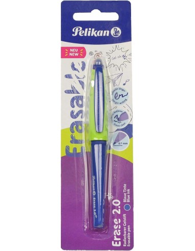 Pelikan Roller Erase 2.0 Boligrafo - Empuñadura Ergonomica Antifatiga - Duracion Larga de la Tinta - Cuerpo del Mismo Color