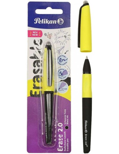 Pelikan Roller Erase 2.0 Boligrafo - Empuñadura Ergonomica Antifatiga - Duracion Larga de la Tinta - Cuerpo del Mismo Color