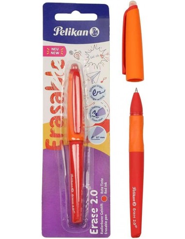 Pelikan Roller Erase 2.0 Boligrafo - Empuñadura Ergonomica - Duracion Larga de la Tinta - Diseño Fresco y Divertido - Color