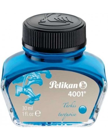 Pelikan Tinta 4001 No.78 - Frasco 30 ml - Asegura el Perfecto Funcionamiento de la Estilografica - Color Turquesa