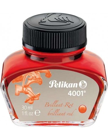 Pelikan Tinta 4001 No.78 - Frasco 30ml - Frasco de 30ml - Asegura el Perfecto Funcionamiento de la Estilografica - Color Rojo
