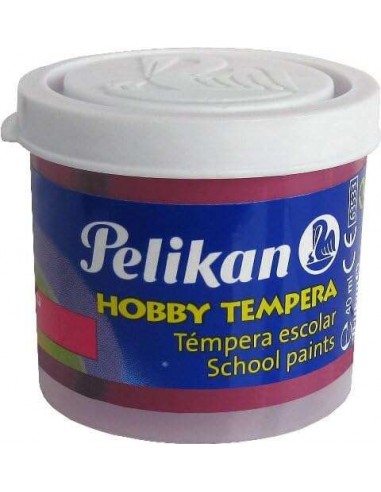 Pelikan Tempera Escolar Frasco 40ml - Facil de Usar - Ideal para Actividades Escolares - Color Magenta