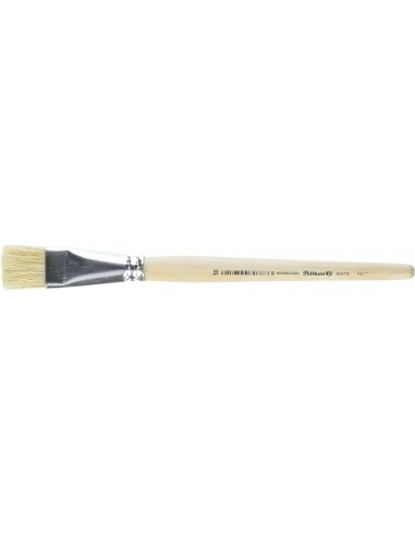 Pelikan Pincel Serie 613F N. 18 - Pelo Natural - para Colores Pastosos - Oleo-Acrilico y Tempera - Mango de Madera