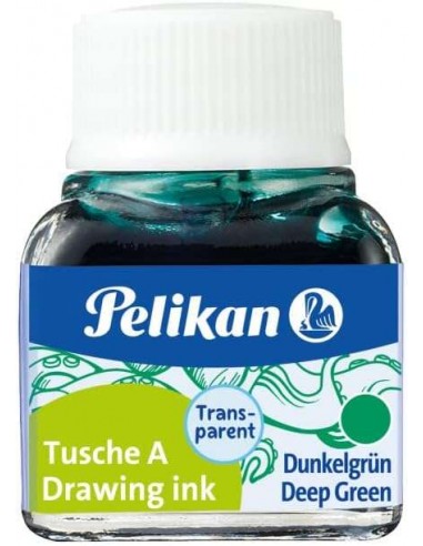 Pelikan Tinta China 523 10ml N.7 - Botella de 10ml - Ideal para Dibujo y Caligrafia - Resistente al Agua y de Secado Rapido -