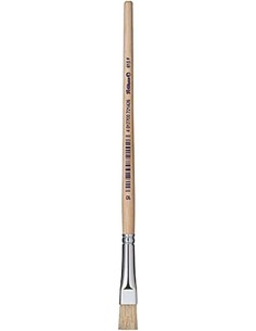Pelikan Pincel Serie 613F N 6 - Pincel de Punta Plana de Pelo Natural - para Colores Pastosos - Ideal para Pinturas al Oleo