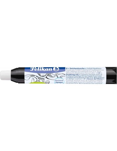 Pelikan Tinta China Pipeta - Ideal para Dibujo y Caligrafia - Resistente al Agua - Secado Rapido - Color Negro