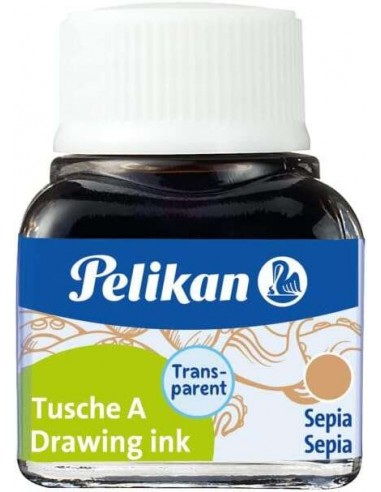 Pelikan Tinta China 523 10ml N.15 - 10ml - Tinta de Alta Calidad - Ideal para Dibujo y Caligrafia - Color Sepia