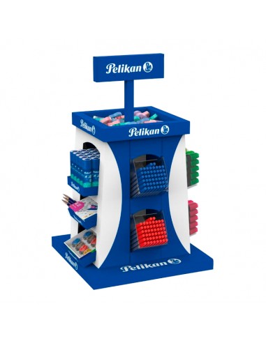 Pelikan Expositor Escolar de 364 Unidades - Lapices de Grafito - Sacapuntas - Gomas - Corrector - Pegamento - Boligrafos -