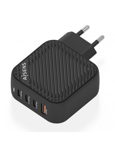 Aisens Cargador GAN 100W - 3xUSB-C PD3.0 QC4.0 - 1xUSB-A QC3.0