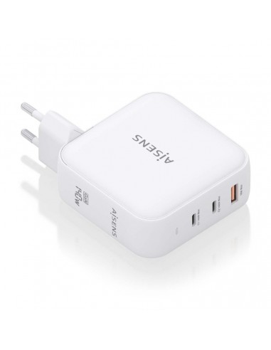 Aisens Cargador GAN 140W - 2xUSB-C PD3.1 QC4.0 - 1xUSB-A QC3.0