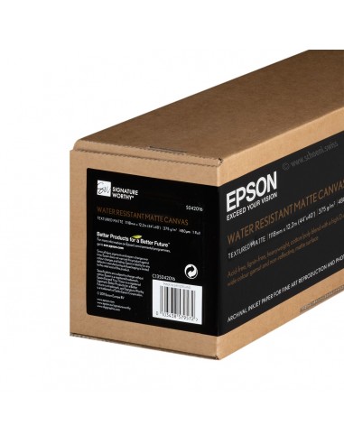 Epson Rollo de Papel WaterResistant Matte Canvas-44" x 12 2 m-375 g m²