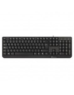 NGS Teclado con 12 Teclas Multimedia - Cable de 1.4m - QWERTY Italiano - Color Negro