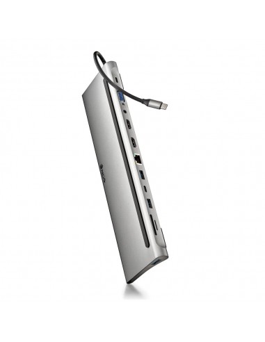 NGS Adaptador Multipuerto Tipo USB-C 12 en 1 - WIN MAC-HDMI-SD TF- LAN - PD 60W CHARGE - 3xUSB3.0