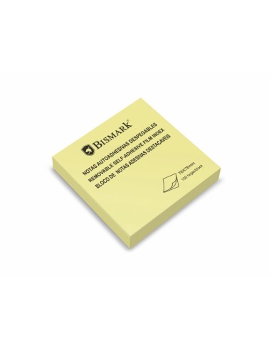 Bismark Tacos Adhesivos para Anotaciones-Avisos y Recordatorios - 100 Hojas - Adhesion Fuerte - Facil de Usar