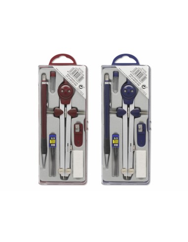 Bismark Compas Micrometrico con Portaminas - Incluye Portaminas de 0 5 con Tubo de Minas - Presentado en Estuche de Plastico
