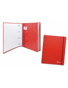 Bismark Carpeta Carton A4 con Recambio - Cuatro Anillas - Recambio al Tono - Referencias 323828-323832