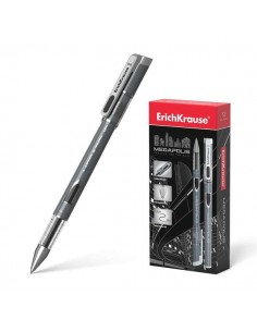 Erichkrause Megapolis Gel Boligrafo Tinta Gel - Punta de 0.5mm - Cuerpo Redondo Opaco - Ventanilla de Control de Tinta -