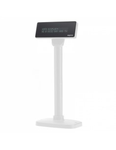 Approx Visor de Cliente VFD para TPV - Alfanumerico Fluorescente - 20 Caracteres y 2 Lineas - 3 Alturas y Rotacion 355--