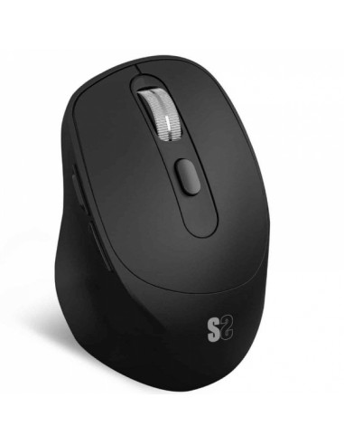 Subblim Confort Ergo Dual Raton Inalambrico Bluetooth-USB 2.4GHz 2400dpi - 5 Botones - Uso Diestro - Color Negro