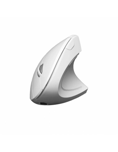 Subblim Glide Vertical Ergo Dual Raton Vertical Bluetooth-USB 2.4Ghz 4000dpi - 5 Botones - Uso Diestro - Color Blanco