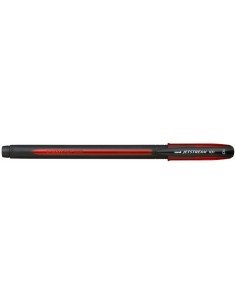 Uni-ball JetStream SX-101-10 Boligrafo de Tinta - Punta de Bola 1mm - Secado Instantaneo - Ideal para Zurdos - Color Rojo