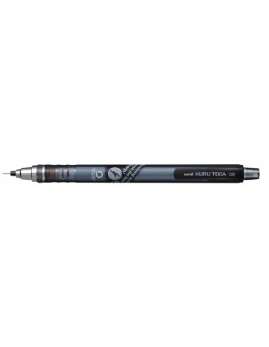 Uni-ball Kuru Toga M5-450T Portaminas - Ancho de Trazo 0.5mm - Sistema de Mina Giratoria - Goma de Borrar en el Pulsador -