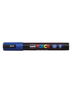 Posca PC-5M Marcador de Pintura - Punta de Poliester 1.8-2.5mm - Tinta Base al Agua - Resistente a la Luz - No Permanente -