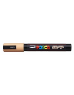 Posca PC-5M Marcador de Pintura - Punta de Bala 1.8-2.5mm - Tinta Base al Agua - Resistente a la Luz - No Permanente - Color