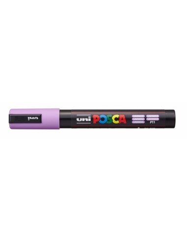 Posca PC-5M Marcador de Pintura - Punta de Bala 1.8-2.5mm - Tinta Base al Agua - Resistente a la Luz - No Permanente - Color