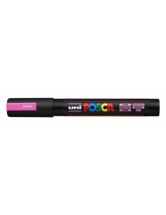 Posca PC-5M Marcador de Pintura - Punta de Bala 1.8-2.5mm - Base al Agua - Resistente a la Luz - Color Rosa