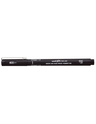 Uni-ball PINCS1-200 Rotulador Calibrado - Punta Poliacetal - Trazo Chisel - Tinta Pigmentada Resistente al Agua y Luz - Color