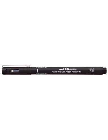 Uni-ball PINCS3-200 Rotulador Calibrado - Punta Poliacetal - Trazo Chisel - Tinta Pigmentada Resistente al Agua y Luz - Color