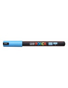 Posca PC-1MR Marcador de Pintura - Punta Roller de Fibra 0.7mm - Linea Extrafina - Tinta Pigmentada Base al Agua - Resistente
