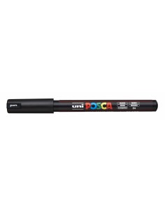 Posca PC-1MR Marcador de Pintura - Punta Roller de Fibra 0.7mm - Tinta Pigmentada Base al Agua - Resistente a la Luz - Color