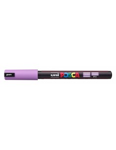 Posca PC-1MR Marcador de Pintura - Punta Roller de Fibra 0.7mm - Tinta Pigmentada Base al Agua - Resistente a la Luz - No